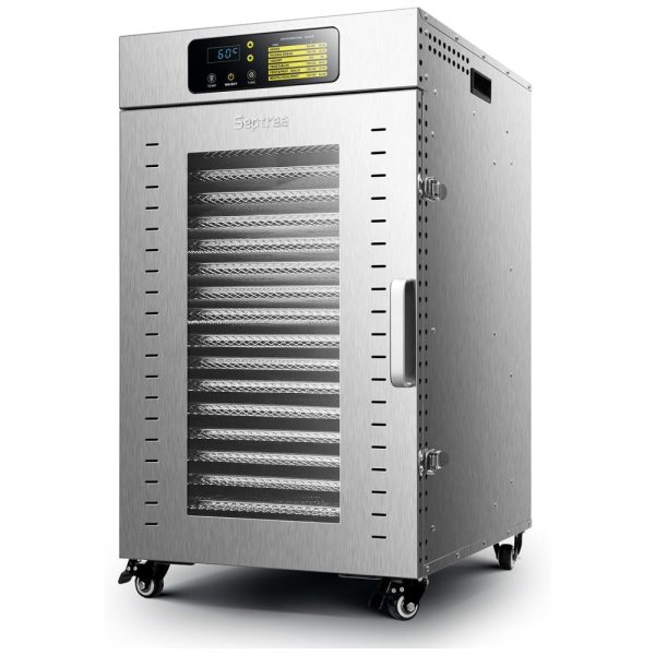 ectqlwtgx1dc0b_0-1 jpg - Desidratador de Alimentos em Aço Inoxidável com 18 Bandejas, Temporizador Ajustável e Controle de Temperatura, 110V 1500W, Septree, Prata