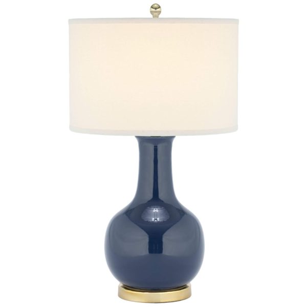 ectqm6sk92800b_0 jpg - Abajur Luminária de Mesa em Cerâmica com 71 cm de Altura para Quarto, Sala de Estar, Escritório e Mesa de Cabeceira, 110V 100W, Safavieh, Azul Royal