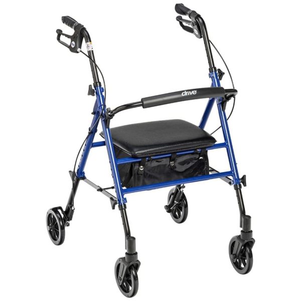 ectqm795pc500b_0 jpg - Andador para Idoso Dobrável até 136kg com Alças Ajustáveis e Assento, Drive Medical RTL10261BL, Azul