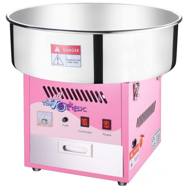 ectqm9q2od400b_0 jpg - Máquina de Algodão Doce Elétrica com Tigela de Aço Inoxidável e Silenciosa, 1000W, 110v, GREAT NORTHERN POPCORN COMPANY 6303 Vortex Candy Machine, Rosa