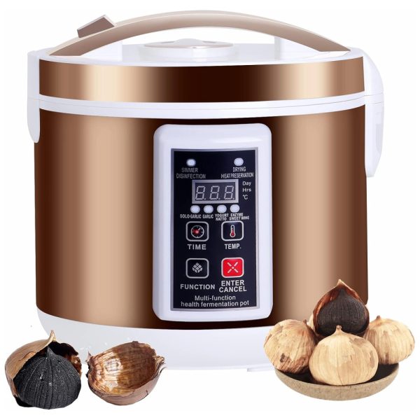 ectqmd5bdgd90b_0-1 jpg - Black Garlic Máquina Fermentadora Automática 6L para Produzir Alho Negro, Dourada, 110v, YMJOINMX, Dourado