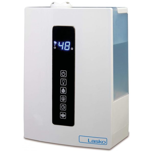 ectqmqrxr1580b_0 jpg - Umidificador Ultrassônico 4,9 Litros com Névoa Quente e Fria para Quarto e Sala, Lasko UH300, Branco