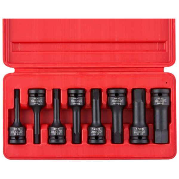 ectqmt2toj000b_0 jpg - Ferramenta Automotiva Soquetes de Bits Allen 1, 2 8 Peças Chave Hexagonal Métrica, NEIKO 01136B, Vermelho