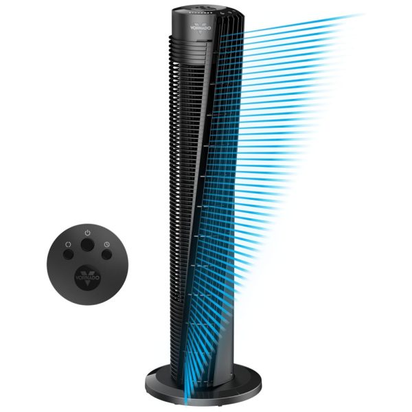 ectqn168hb8c0b_0 jpg - Ventilador de Torre com Controle Remoto e 4 Velociades, 110V 70W, Vornado OSC84, Preto