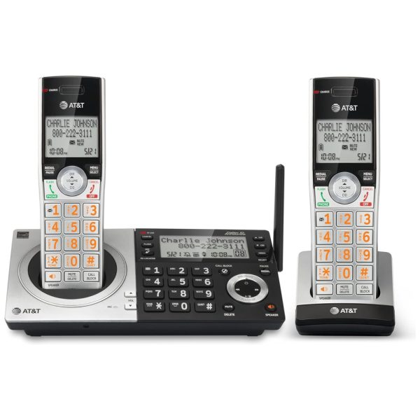 ectqn5lhp5370b_0-1 jpg - Telefone sem Fio DECT 6.0 Expansível com 2 telefones, ATT CL83207, Preto