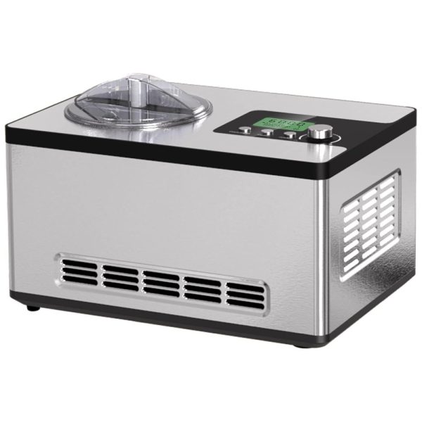 ectqn93vd12b0b_0 jpg - Máquina de Sorvete Automática 1,9L com Compressor Embutido e Temporizador LCD, Homtone, Prata