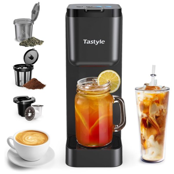 ectqn9k5l6zc0b_0-1 jpg - Máquina de Café de Dose Única, Café Gelado Quente Mais Forte, Capacidade para Chá Gelado, Compatível com K Cup, Café Moído e Folhas de Chá,Tastyle.