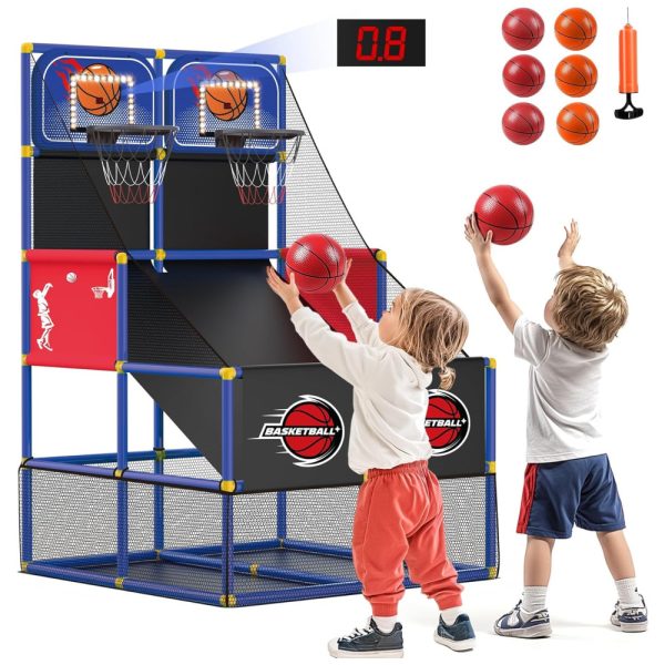 ectqn9nsh66d0b_0 jpg - Jogo de Basquete Arcade Infantil para 2 Jogadores com 6 Bolas, Placar Eletrônico e Luz LED para Crianças de 3 a 8 Anos, M SANMERSEN, Azul