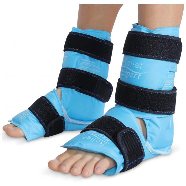 ectqnfl6kjn80b_0 jpg - Bota Tornozeleira de Compressão Gel Terapia Fria para Alívio de Dor, 1 Par, Azul Claro