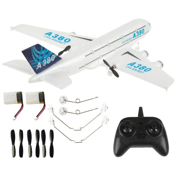 ectqng6n5kf80b_0 jpg - A380 Avião de Controle Remoto 2.4G Design 2CH, Idade Recomendada 14, PLRB TOYS, Branco