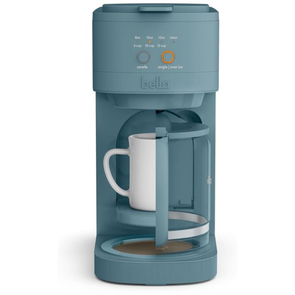 ectqnkb4fpzc0b_0 jpg - Cafeteira 2 em 1 Compacta e Versátil, Prepara Café em 3 Tamanhos de Jarras e Copos, 110V 1200W, Bella VersaBrew, Azul Surf