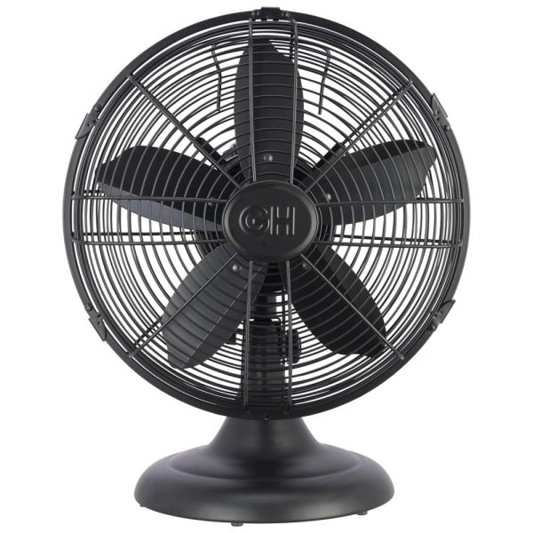 ectqnst96xb90b_0-1 jpg - Ventilador de Mesa Retro 3 Velocidades, 110V 35W, HUNTER 90603z, Preto