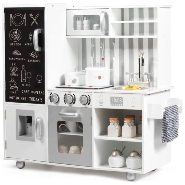 ectqntf1pcw70b_0-1 jpg - Cozinha Infantil em Madeira com Som Realista, Quadro Negro, Dispensador de Água, Forno e Pia para Crianças Acima de 3 Anos, Costzon, Branco