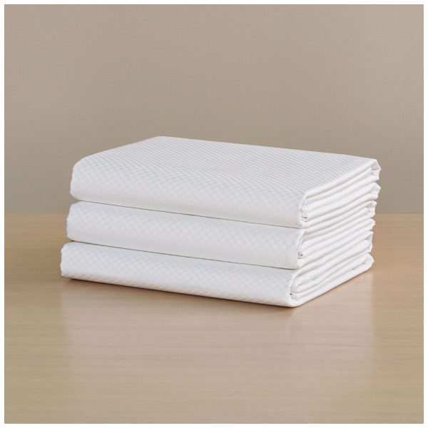 ectqp6w2fhp80b_0 jpg - Lençol com Elástico, Tamanho Queen, Macio, Sedoso, com Um Padrão Sutil e Material 100 Algodão de Fibra Longa para Maior Durabilidade, H by Frette, Branco