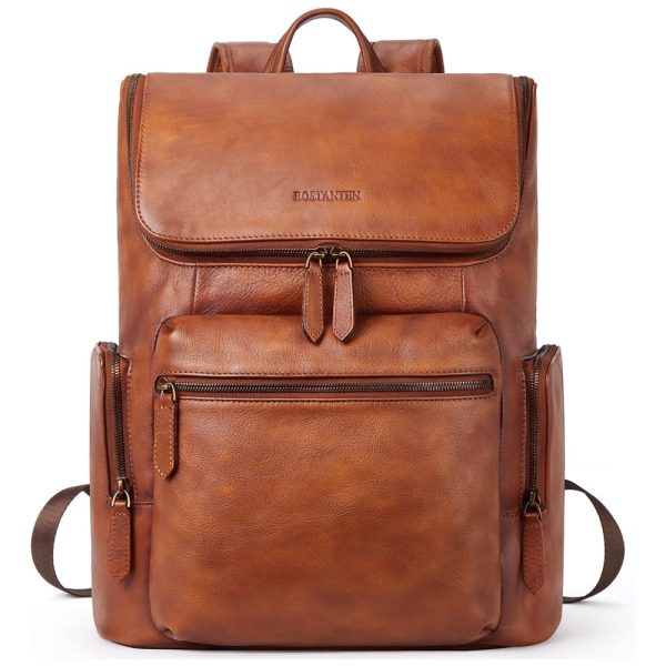 ectqpd19gtq70b_0 jpg - Mochila Masculina para Laptop de Couro, BOSTANTEN, Marrom
