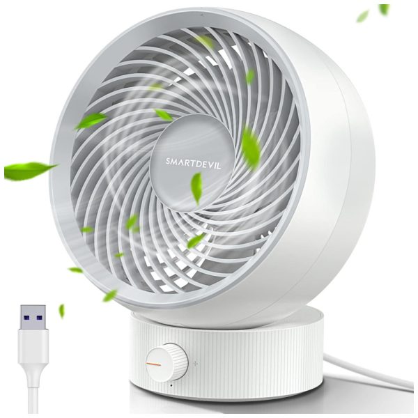 ectqpkj4xl380b_0-1 jpg - Ventilador de Mesa Mini Portátil de, Super Silencioso, USB, 5V, SMARTDEVIL, Branco