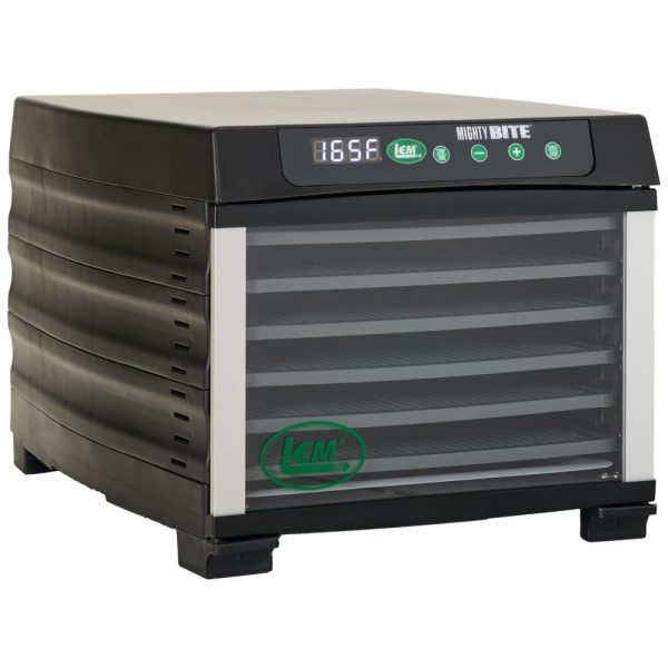 ectqpkss26gd0b_0-1 jpg - Desidratador LEM Products MightyBite para Alimentos 6 Bandejas, 600W, Ideal para Carne, Frutas e Vegetais, Capacidade de 10,5 kg Pronto para Uso