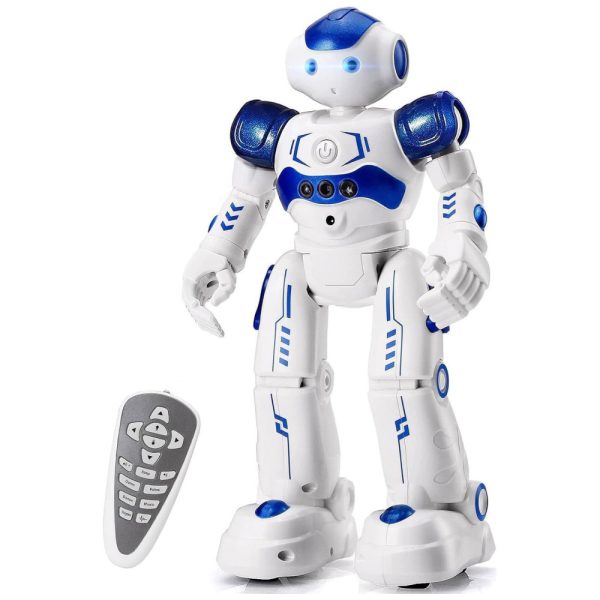 ectqpqszlwr70b_0-1 jpg - Brinquedo Robô Educativo Inteligente Eletrônico e Recarregável para Crianças 3 Anos ou Mais, KINGSDRAGON, Branco