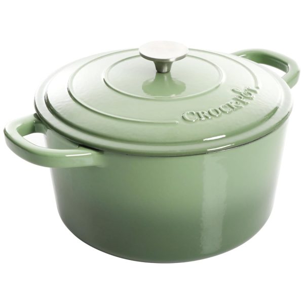 ectqq18zsz480b_0 jpg - Panela de Ferro Fundido 7 Litros Forno Holandês Esmaltado e Antiaderente, CROCK POT 125296.02r, Verde