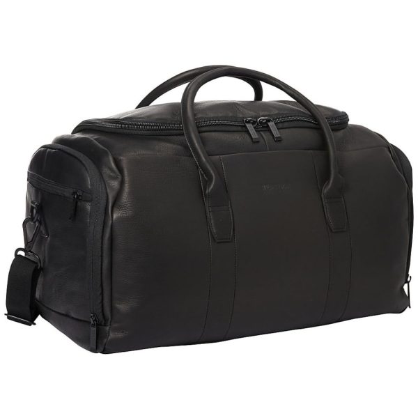 ectqq1pav1k10b_0 jpg - Reação Bolsa de Viagem de Couro, KENNETH COLE REACTION 580845, Preto