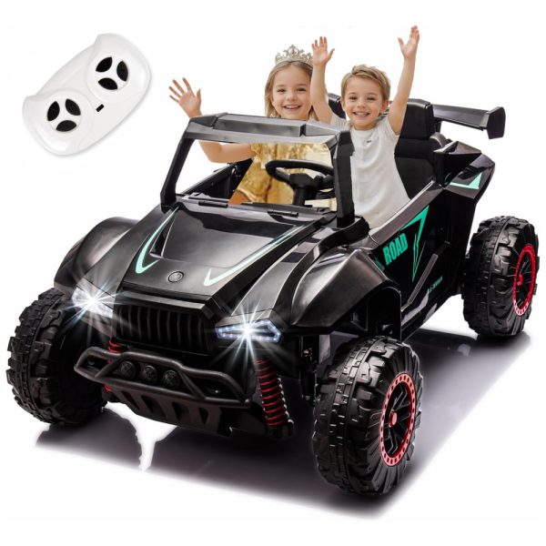 ectqq4zsbn9d0b_0 jpg - Carro Elétrico Infantil, Jeep com Controle Remoto, 2 Lugares, Suspensão de Mola, Música e Luzes LED, 24V, BCARORUR, Preto