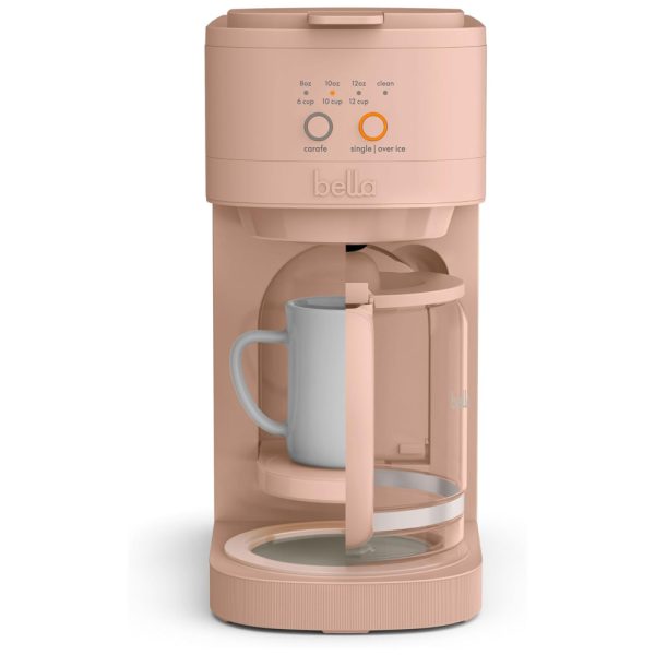 ectqqd2jfpzc0b_0-1 jpg - Cafeteira 2 em 1 Compacta e Versátil, Prepara Café em 3 Tamanhos de Jarras e Copos, 110V 1200W, Bella VersaBrew, Rosa Flor