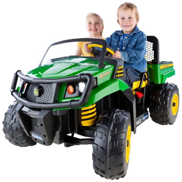 ectqqelwkw500b_0-3 jpg - Carro, Carrinho Elétrico Infantil a Bateria 12V 2 Assentos para até 58 kg, 3 a 8 Anos, PEG PEREGO IGOD0063, Verde