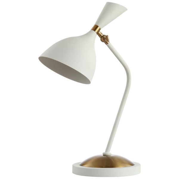 ectqqkp3sr580b_0-1 jpg - Luminária de Mesa, Estilo Contemporâneo com 54 cm de Altura para Quarto, Sala de Estar, Estante e Escritório, 110V 40W, JONATHAN Y, Branco e Dourado