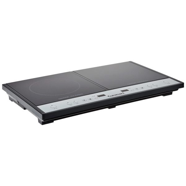 ectqqpbcecj10b_0 jpg - Cooktop Elétrico de Indução, com Queimador Duplo, 110V 1800W, CUISINART ICT 60P1, Preto