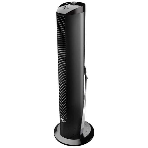 ectqqyvk8w180b_0 jpg - Ventilador de Torre Oscilante com Controle Remoto e 3 Velocidades, 110V 34W, Vornado OSCR32, Preto