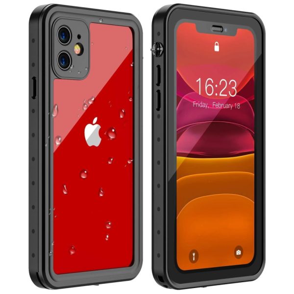 ectqrcpx29x70b_0 jpg - Capa para celular Iphone 11, com protetor de tela, à prova dágua IP68, preta, HUAKAY, Preto