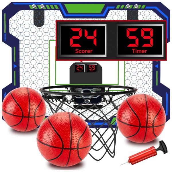 ectqrg719zhd0b_0 jpg - Mini Cesta de Basquete com 3 Bolas, Contagem Regressiva e Acompanhamento Musical, Ideal para Crianças e Adultos, VIGNUTO, Azul