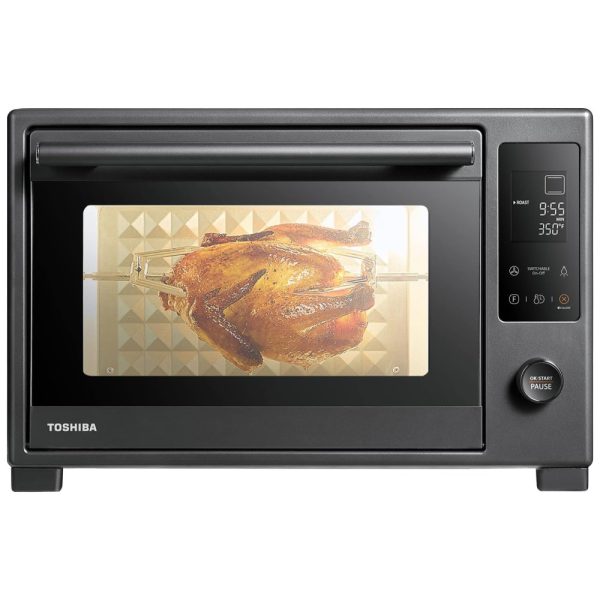 ectqrhf18lt90b_0 jpg - Forno Elétrico de Bancada 32L, 9 Configurações com Painel Digital em Aço Inoxidável, 1650W, 110v, TOSHIBA TL2 AC35ZA, Cinza