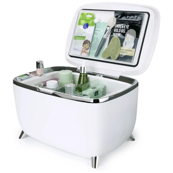 ectqrknbchfb0b_0 jpg - Mini Geladeira para Skincare Personal Chiller 6 Litros, 110V, 12V, Branca