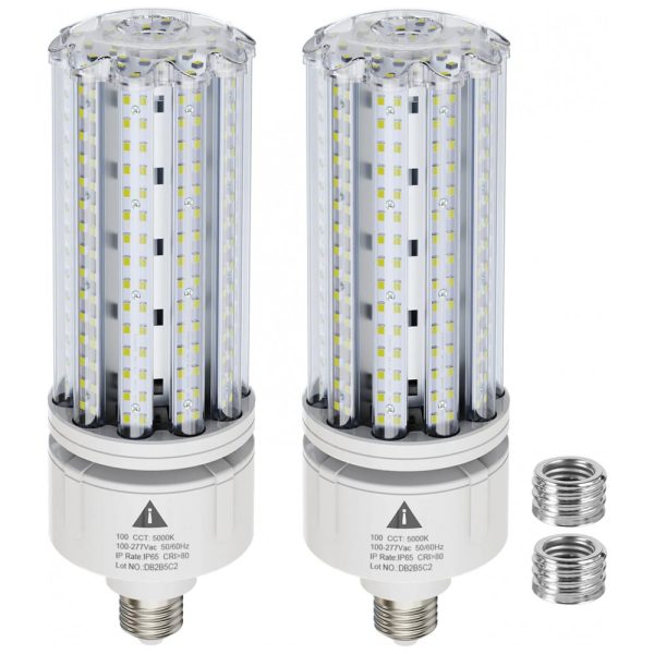 ectqrp8cfhz90b_0 jpg - Lâmpada LED Base E26, E39 com 15000 Lumens Branca Natural 5000K 100W, 2 UN, ZP, Branco