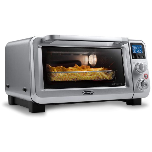 ectqs49rl2y70b_0 jpg - Forno Elétrico de Bancada 9 em 1, Capacidade 14L, 1800W, Aço Inoxidável, 110v, DELONGHI EO141164M, Prateado