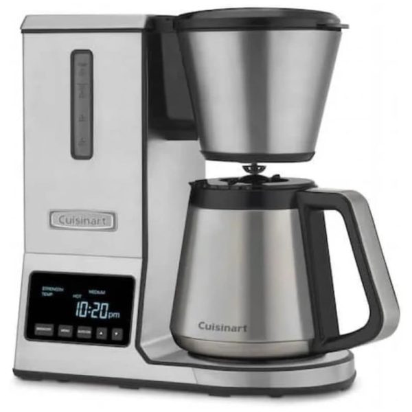 ectqs4vuu2410b_0 jpg - Cafeteira Elétrica Programável 8 Xícaras Filtro em Aço Inoxidável, CUISINART CPO 850, Cinza