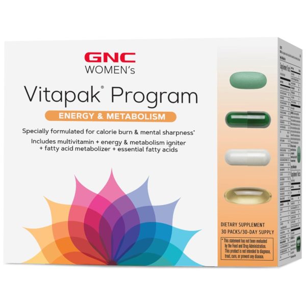 ectqsf5rd7680b_0 jpg - GNC Women s Vitapak Program Suplemento Diário para Mulheres, Apoia Energia, Metabolismo e Bem Estar Geral 30 Pacotes