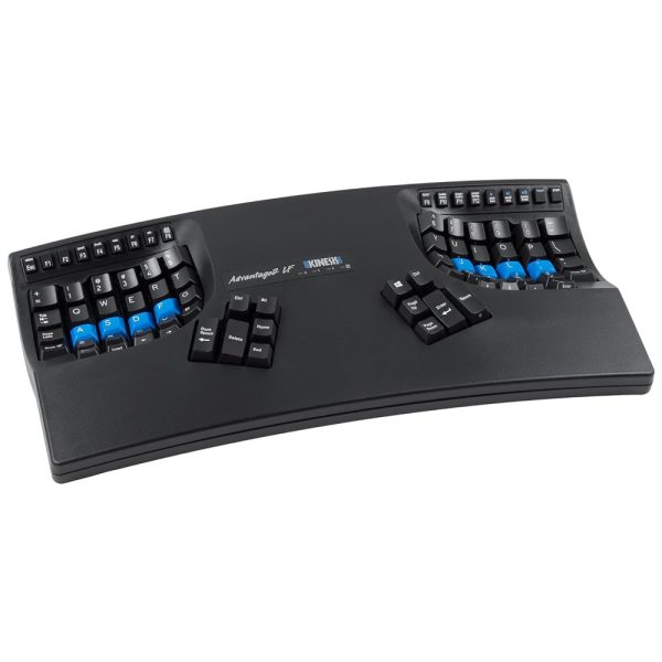 ectqsgrms1k70b_0 jpg - Teclado Ergonômico Sem Fio Recarregável Reduz a Tensão das Mãos e Silencioso, KINESIS KB600LFQ, Preto