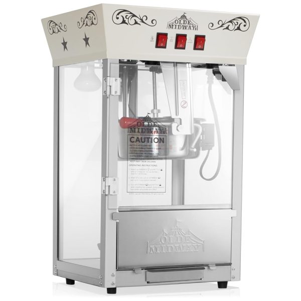 ectqsjxsn2dc0b_0 jpg - Pipoqueira Elétrica Faz até 10,8 kg de Pipoca com Panela de 226g e Copo Medidor, 110V 850W, Olde Midway, Creme