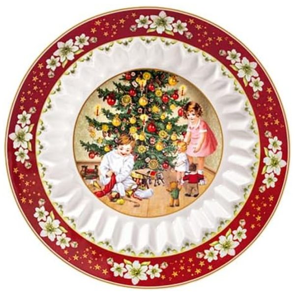 ectqsm4mg3s90b_0 jpg - Bowl Tema de Natal com Estilo Clássico, Formato Redondo e Material Porcelana Premium, Villeroy Boch, Branca e Vermelha