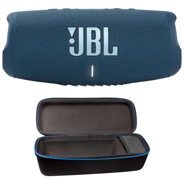 ectqsv4g8qz80b_0 jpg - Caixa de Som tooth Portatil 5 a Prova d IP67 com 20H de Reprodução, JBL Charge 5 Blue with Case, Azul