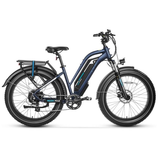 ectqswbp888b0b_0-1 jpg - Bicicleta Elétrica MAGICYCLE 7 Velocidades com Freio a Disco e Luz Dianteira Traseira, 750W, Azul