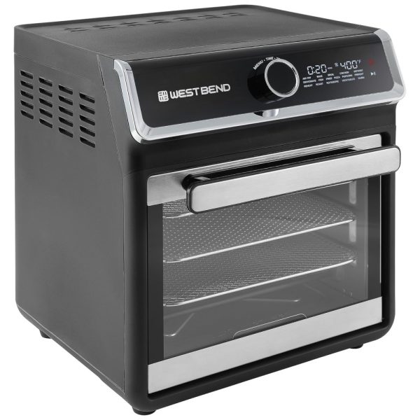 ectqt9wvxrgc0b_0 jpg - Fritadeira Elétrica Airfryer 14,1L com Painel Digital, Janela de Visualização e 16 Predefinições, 110V 1000W, West Bend, Preta