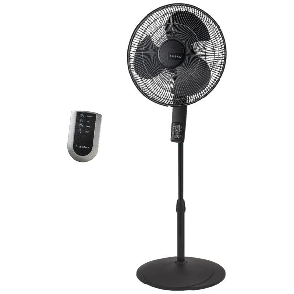 ectqtk2rpkq70b_0 jpg - Ventilador de Torre com Termostato, Altura Ajustável, Controle Remoto, Temporizador e 4 Velocidades, 110V 77W, Lasko S16612, Preto