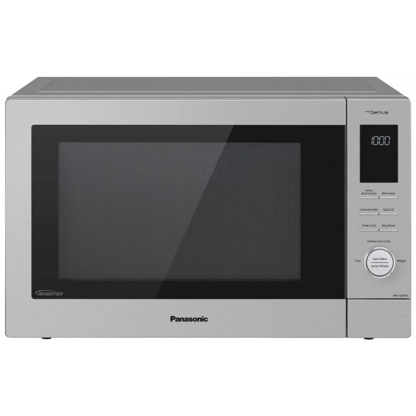 ectqtm53vs580b_0 jpg - Micro Ondas de Bancada em Aço Inoxidável 33L com 6 Programas, 110V 1000W, Panasonic, Prata