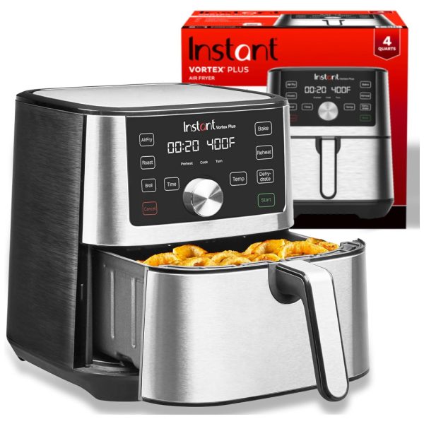 ectqtqbmk6r80b_0 jpg - Vortex Plus Fritadeira Elétrica Air Fryer 6 em 1 Capacidade 3.7 L 1500W, INSTANT POT 140 3079 01, Prateado