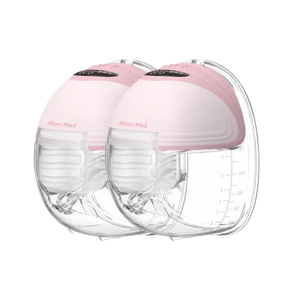 ectqtsxvkyvb0b_0 jpg - Bomba Tira Leite Elétrica com Design à Prova de Vazamento, Display Inteligente, 3 Modos e 12 Níveis, 2Un, MomMed S21, Rosa