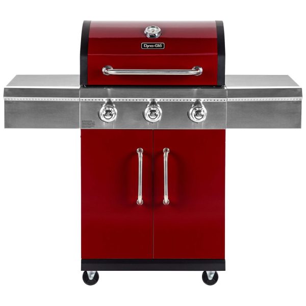 ectqtyj2qc480b_0-2 jpg - Churrasqueira a Gás 36.000 BTU com 3 Queimadores e Mesas Laterais em Aço Inoxidável, DYNA GLO DGG424RNP D, Vermelho