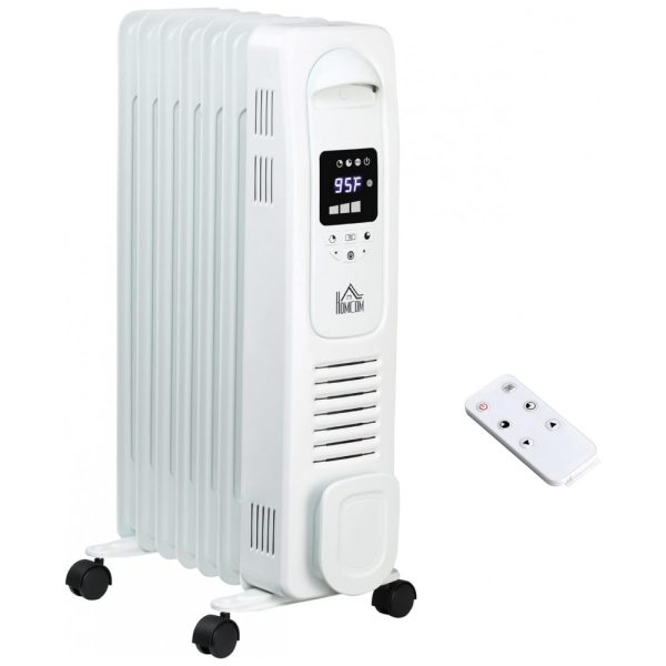 ectqtzq67sj90b_0 jpg - Aquecedor Elétrico a Óleo com Termostato Ajustável e 3 Níveis, 1500W, 110v, HOMCOM, Branco